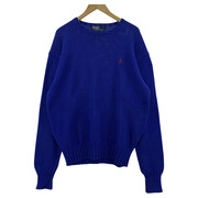 POLO RALPH LAUREN L/Sセーター/アオ/M