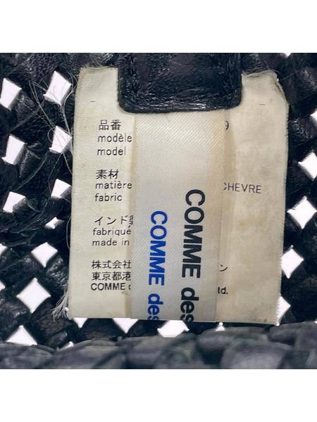 COMME des GARCONS トートバッグ ヤギ革 メッシュトートバッグ 黒[値下]