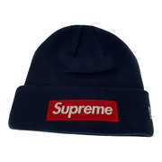 Supreme×NEW ERA 24AW Box Logo Beanie ネイビー