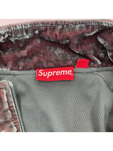 Supreme 23FW Crushed Velvet Track Jacket