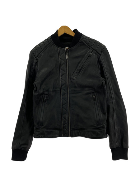 G-STAR RAW シープレザー ライダースジャケット (S)