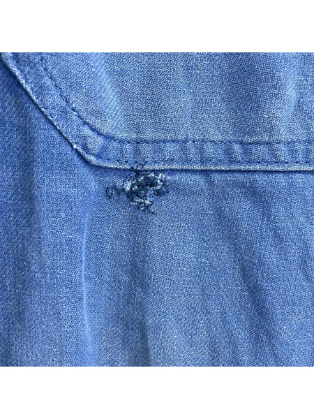 OLD・VINTAGE  60s Adolphe Lafont コットンツイルオールインワン 青 2