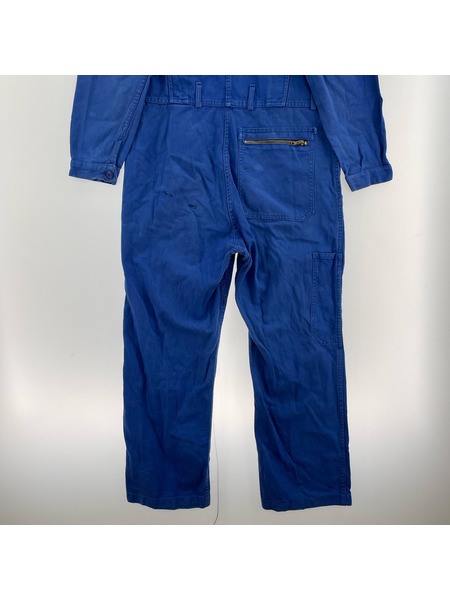OLD・VINTAGE  60s Adolphe Lafont コットンツイルオールインワン 青 2