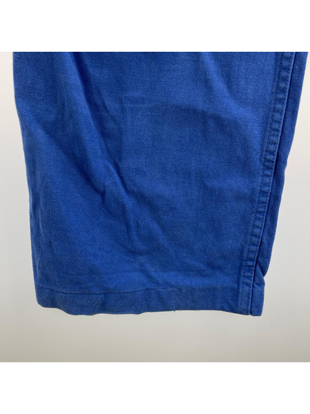 OLD・VINTAGE  60s Adolphe Lafont コットンツイルオールインワン 青 2