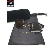 GUCCI ウェリントンサングラス GG0382S 58□18-145 黒 日本製