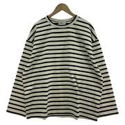 WEWILL WISM 別注 BORDER L/S Tee 2 ホワイト