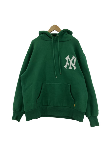 FR2 NY刺繍 プルオーバーパーカー XL 緑[値下]