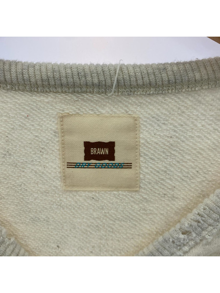 BRAWN 加工スウェット アイボリー[値下]