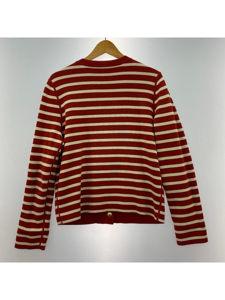 TOMMY HILFIGER カーディガン リバーシブルカーディガン 赤(S)