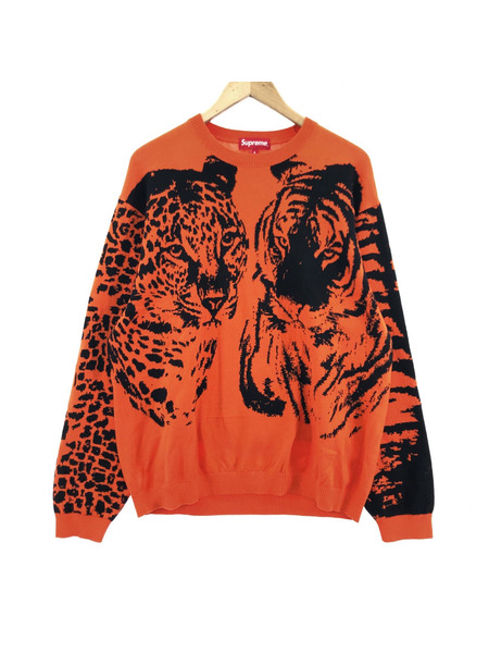 Supreme/BIG CATS JACQUARD L/S TOP[値下]