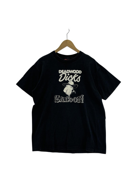 80s HOLOUBEK DEADWOOD DICKS Tシャツ(M) ブラック