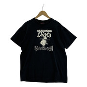 80s HOLOUBEK DEADWOOD DICKS Tシャツ(M) ブラック