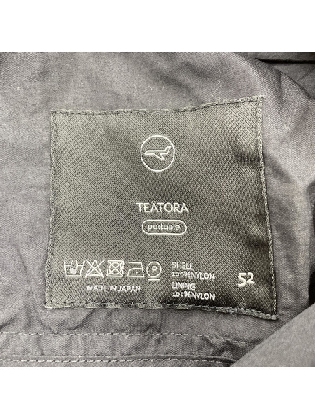 TEATORA Wallet Pants packable ブラック