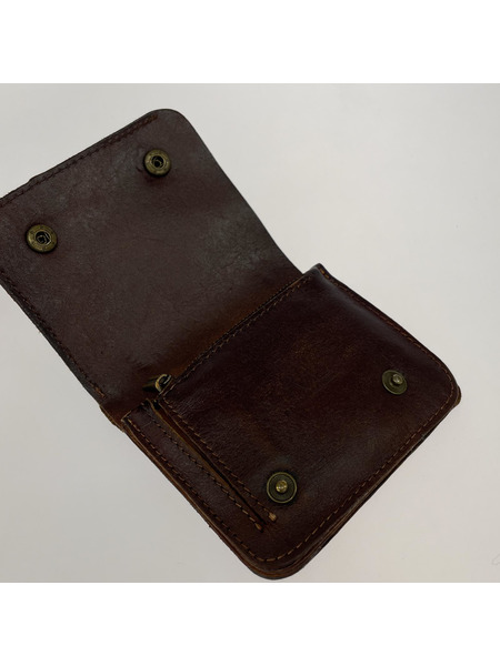 コンパクトウォレット RRL 二ツ折リ財布 茶