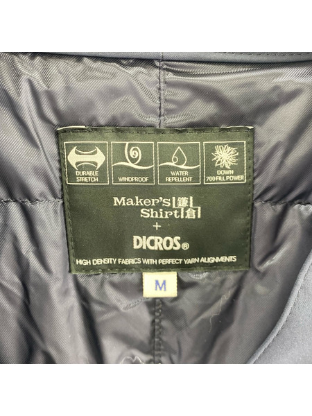 Makers shirt鎌倉×dicros 中綿ジャケット M
