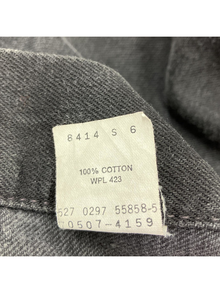 90s Levi's USA製 70507-4159 サルファブラック ブラックデニムジャケット (XL)