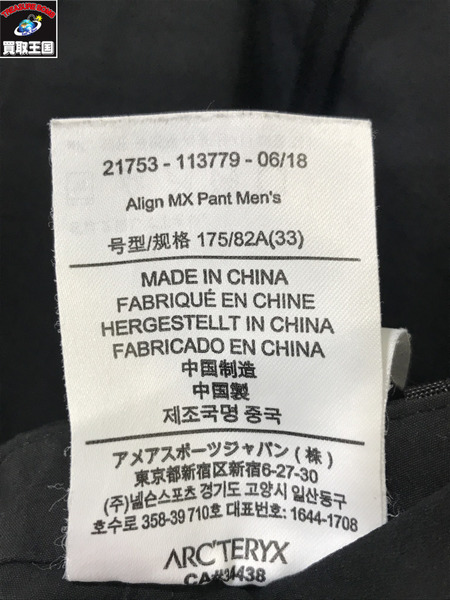 ARC'TERYX パンツ Veilance Align MX Pant