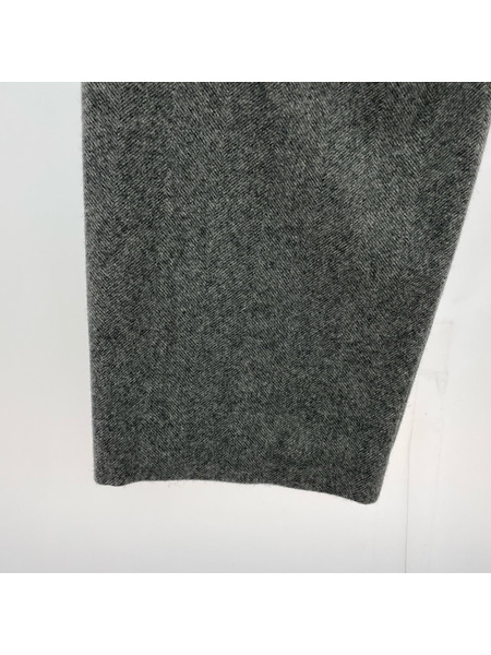 URU パンツ 25AW WOOL LIGHT TWEED 1 TUCK PANTS グレー (2)