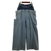 MAISON SPECIAL 24SS Double Waist Baggy Denim 38