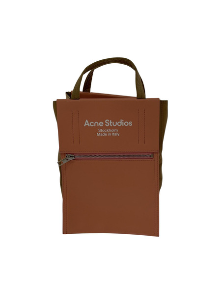 Acne Studios Baker Out Mini Tote Bag Brown Pink C10068