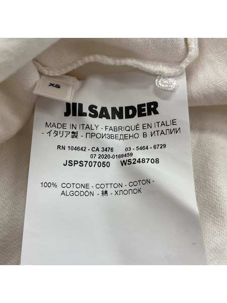 JIL SANDER S/S TEE WHT XS