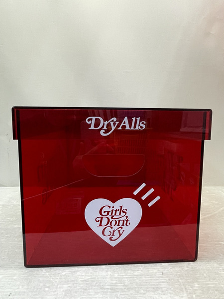 Girl's Don't Cry×HUMAN MADE GDC ACRYLIC FILE BOX RED クリアケース 赤