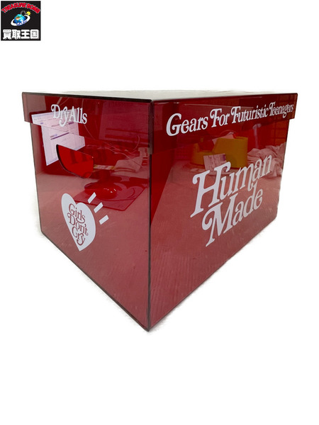 Girl's Don't Cry×HUMAN MADE GDC ACRYLIC FILE BOX RED クリアケース 赤