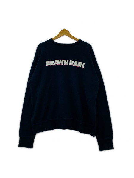 BRAWN 加工スウェット 黒 (L)