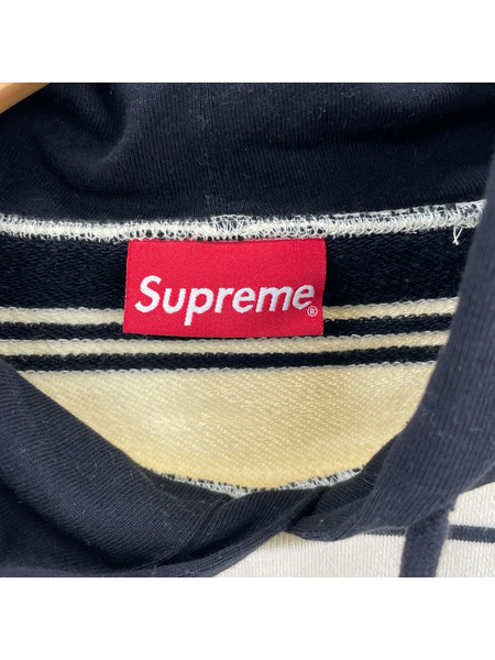 Supreme パーカー Striped Hooded Crewneck
