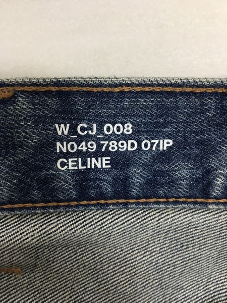 CELINE レザーライン デニムパンツ 28