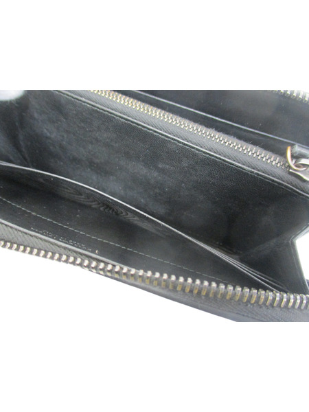 長財布 ラウンドジップ　黒