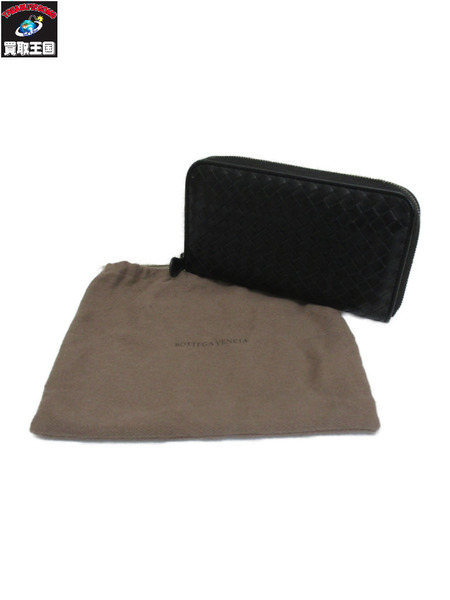 長財布 ラウンドジップ　黒