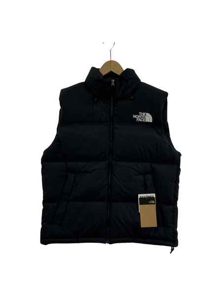 THE NORTH FACE NUPTSE DOWN VEST BLACK SIZE:L