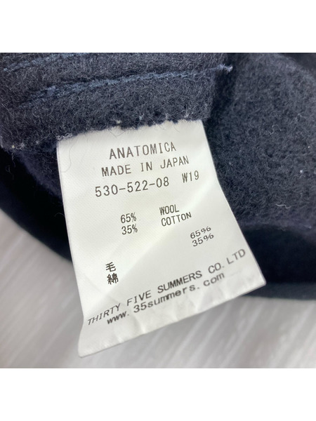 ANATOMICA ジレ・ベスト ビーチクロス/ウールベスト/NVY