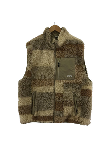 STUSSY 23SS Colorblock Reversible Vest XL