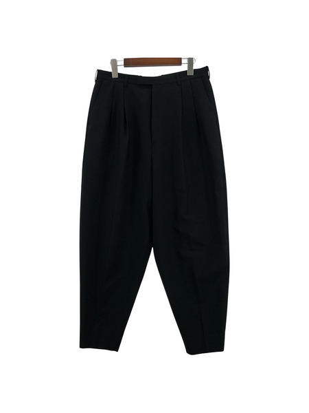 LAD MUSICIAN 18AW WOOL GABARDINE 2TUCK TAPERED WIDE SLACKS