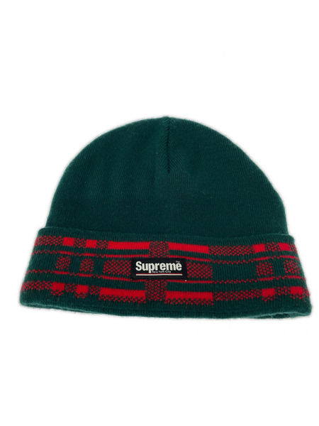 Supreme ニットキャップ 16AW Plaid Cuff Beanie