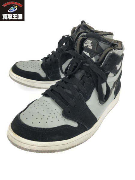 NIKE AIR JORDAN 1 ZOOM CMFT ハイカットスニーカー グレー 27cm｜商品