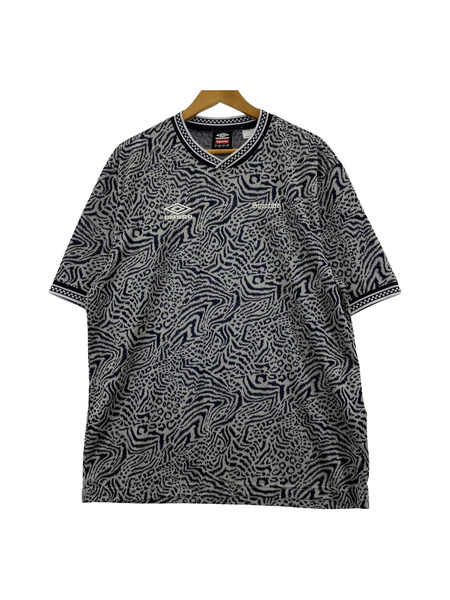 Supreme×UMBRO 23ss JACQUARD ANIMAL PRINT SOCCER JERSEY M