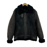 OLD・VINTAGE レザージャケット B-3 USA製 シープスキン (40) 黒