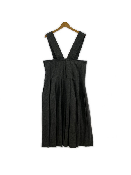 COMME des GARCONS ロングスカート ジャンパースカート グレー S