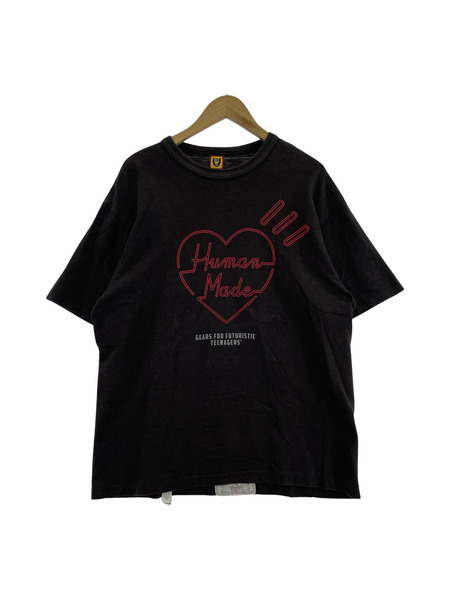 HUMAN MADE S/SハートロゴTee（XL）黒