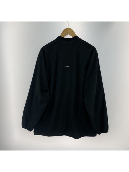 WTAPS 23ss ARRESTOR L/S バンドカラーシャツ 黒 (2)