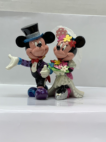 enesco Romero Britto Disney by Britto ミッキー＆ミニー ポップウェディング 開封品 ダメージあり  ロメロ・ブリット Disney 結婚式 