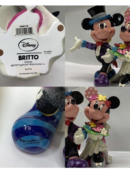 enesco Romero Britto Disney by Britto ミッキー＆ミニー ポップウェディング 開封品 ダメージあり  ロメロ・ブリット Disney 結婚式 