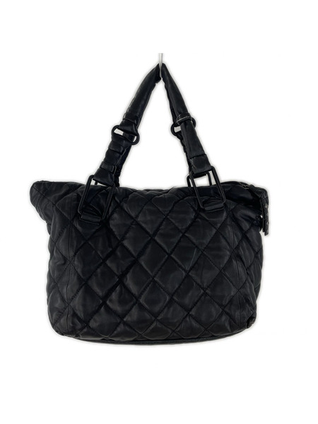 DIESEL トートバッグ キルティング レザー 黒