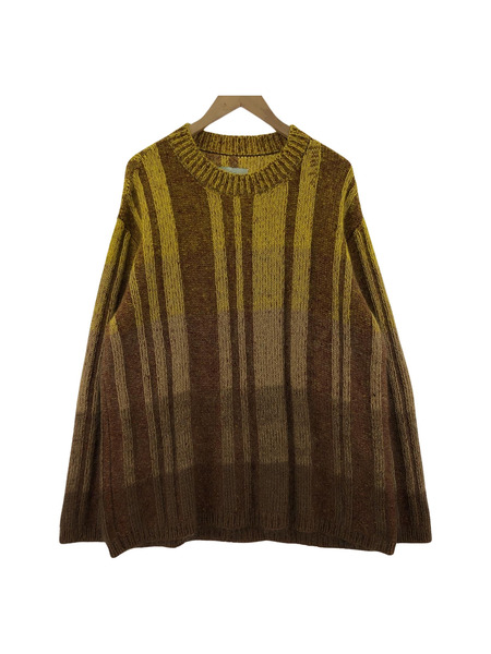 amachi. Vertical Gradation Knit 5 黄/茶