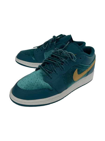 NIKE GS Air Jordan 1 Low SE Geode Teal/Metalic G/FB9896-300