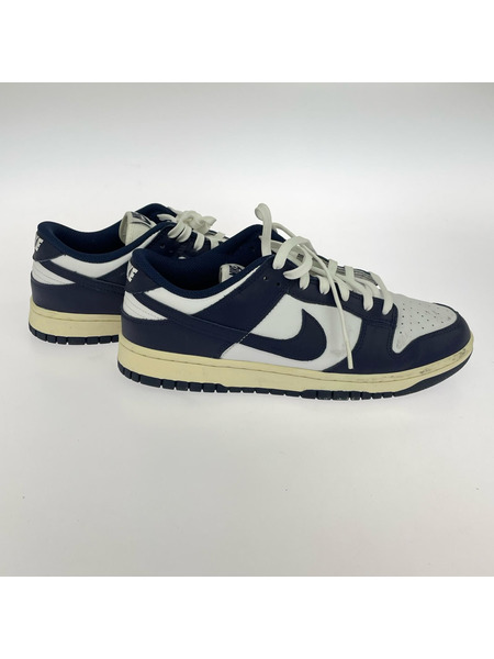 NIKE スニーカー WMNS DUNK LOW VINTAGE NAVY 28.5cm