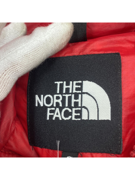 THE NORTH FACE/SIERRA SHORT HOODIE/S/RED/ダウンジャケット[値下]